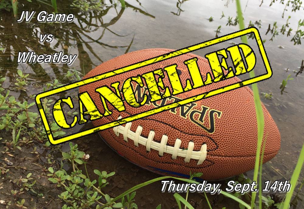 JV Football Cancelled Tonight