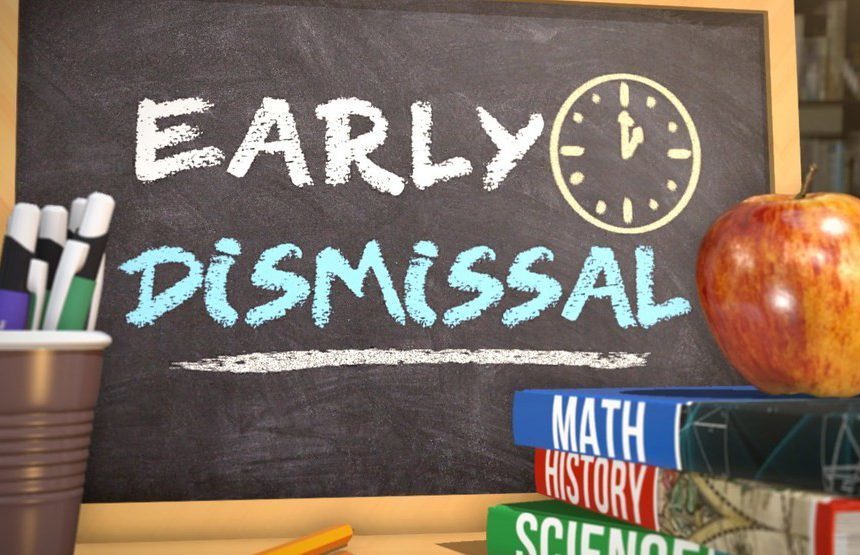 EARLY DISMISSAL MONDAY, SEPTEMBER 13 – WEATHER UPDATE (9/13/21)