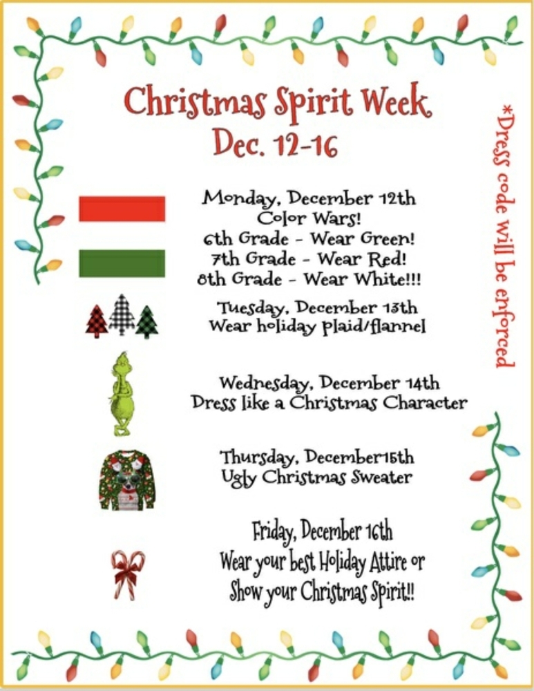 Christmas Spirit Week