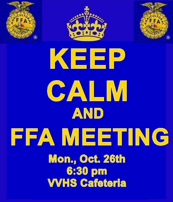 VVHS FFA Meeting