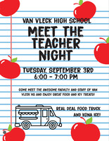 Attention all Van Vleck High School Parents/Guardians/Students/Staff - Meet the Teacher Night at VVHS is Next Tuesday, September 3, 2019 6-7pm