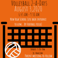 Volleyball Practice August 3, 2020