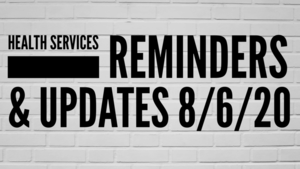 Reminders & Updates! Medication/Health Services Supply Drop Off information & On Site Immunization Clinic held by Aurora Concepts Family Medical Practice scheduled for early next week. Read here for more information!