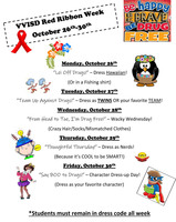 BE HAPPY - BE BRAVE - BE DRUG FREE - VVISD IS CELEBRATING RED RIBBON WEEK MONDAY 10-26 through 10-30