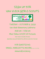 Van Vleck Elementary Girl Scouts Sign Up
